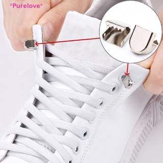 Purelove&gt; ใหม่ เชือกผูกรองเท้า แบบไม่ต้องผูก 1 คู่
