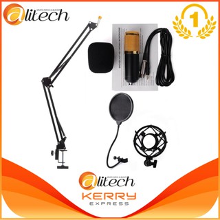 Alitech BM800 Condenser Microphone Mic Sound Studio Recording Kit With Shock Mount Kit and Microphone