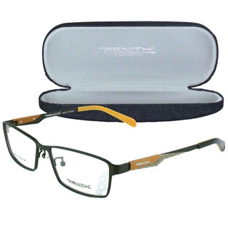 ZENITH แว่นตา รุ่น 9957 C-7 สีน้ำตาล Stainless Steel Combination