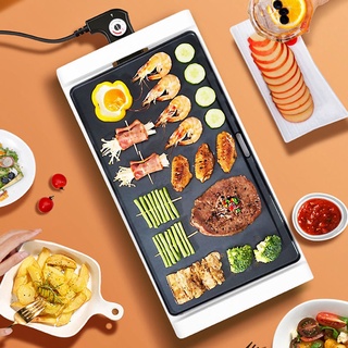 Meiling Grill เตาย่างไฟฟ้าในครัวเรือน กระทะย่างไฟฟ้าไร้ควัน กระทะบาร์บีคิว เกาหลีมัลติฟังก์ชั่กระทะบาร์บีคิว Teppanyaki