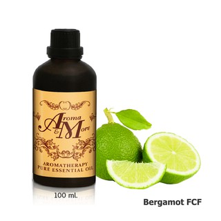 Aroma&amp;More Bergamot FCF Essential oil / น้ำมันหอมระเหยเบอกาม็อท FCF (มะกรูดฝรั่ง) Italy 100ML