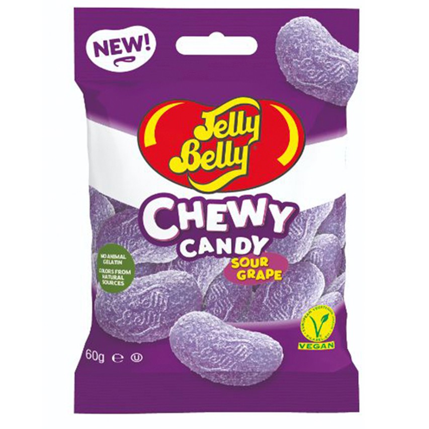 ภาพหน้าปกสินค้าJelly Belly Chewy Candy Sour เจลลี่เบลลี่ ชิววี่ แคนดี้ ซาว 3 แบบ 60 กรัม haribo yupi จากร้าน jubjhai บน Shopee