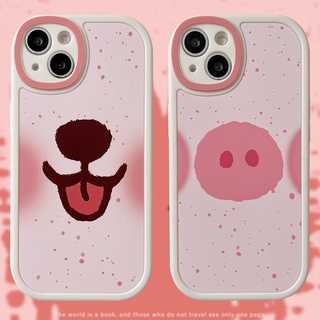 Compatible for iPhone 13 13pro 13prm iPhone กรณีการ์ตูนน่ารักน่ารักรูปไข่ คู่ Soft case สำหรับ iPhone 11 7Plus 8Plus Xr XS 13 12 Pro MaxTPU case