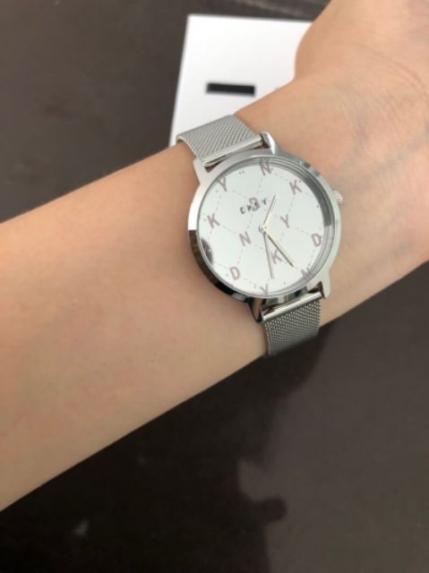 สด-ผ่อน-ส่งฟรี-นาฬิกา-dkny-สายแพถัก-สีเงิน-ny2816-dkny-womens-the-modernist-three-hand-stainless-steel