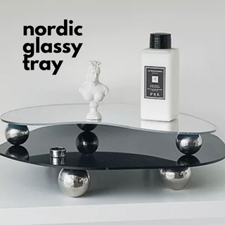 "พร้อมส่ง"ชั้นวางของ🤍NORDIC GLASSY TRAY comfyhomies/ พร้อมส่ง 🎟