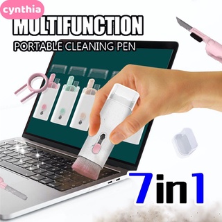 7 In1แป้นพิมพ์หูฟังมัลติฟังก์ชั่หูฟังทำความสะอาดหน้าจอแปรงชุดสำหรับ Airpods หูฟังมาร์ทโฟน