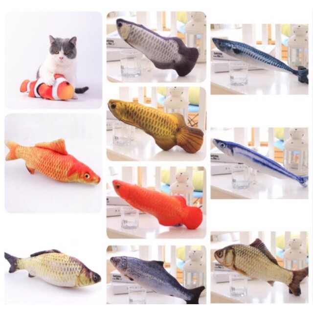 ภาพหน้าปกสินค้าBoqi Factory ตุ๊กตาแคทนิป ปลาแคทนิป ของเล่นแมว แคทนิป 20CM ดิ้นไม่ได้ YZKL จากร้าน sozhan บน Shopee
