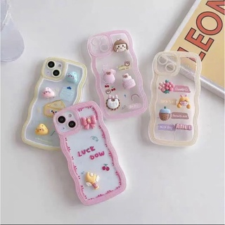 [ พร้อมส่ง ] เคสขอบยักลายการ์ตูน 3 มิติ สำหรับ 6/6s 7/8/se 6plus 7plus 11 12/12pro 12promax 13 13pro 13promax