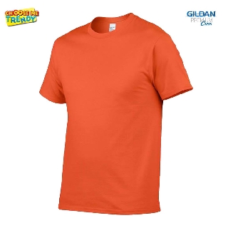เสื้อยืด สีส้ม Gildan® Premium Cotton Orange เกรดพรีเมี่ยม