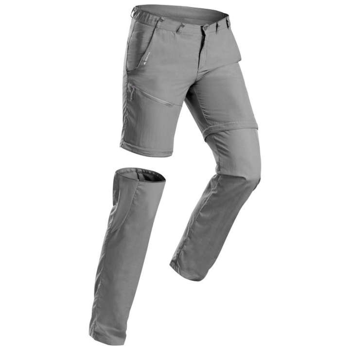 กางเกงขายาวแบบถอดขาได้สำหรับผู้ชายใส่เดินบนภูเขารุ่น-mh150