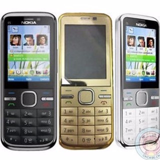โทรศัพท์มือถือโนเกียปุ่มกด NOKIA C5  (สีขาว) 3G/4G รุ่นใหม่2020  รองรับภาษาไทย