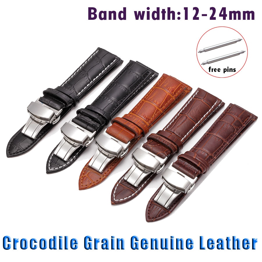 China Wholesale Crocodile Leather Wristwatch Band 39-34-03-32-04_K0006217