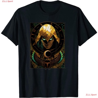 Marvel Moon Knight Scarab Moon Poster T-Shirt เสื้อยืดพิมพ์ลาย เสื้อยืดผู้ เสื้อยืดผู้หญิง เสื้อแฟชั่น คอกลม