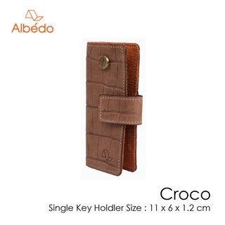 [Albedo] CROCO SINGLE KEY HOLDER กระเป๋าเก็บกุญแจ/ที่ใส่กุญแจ/พวงกุญแจ รุ่น CROCO - CC40677