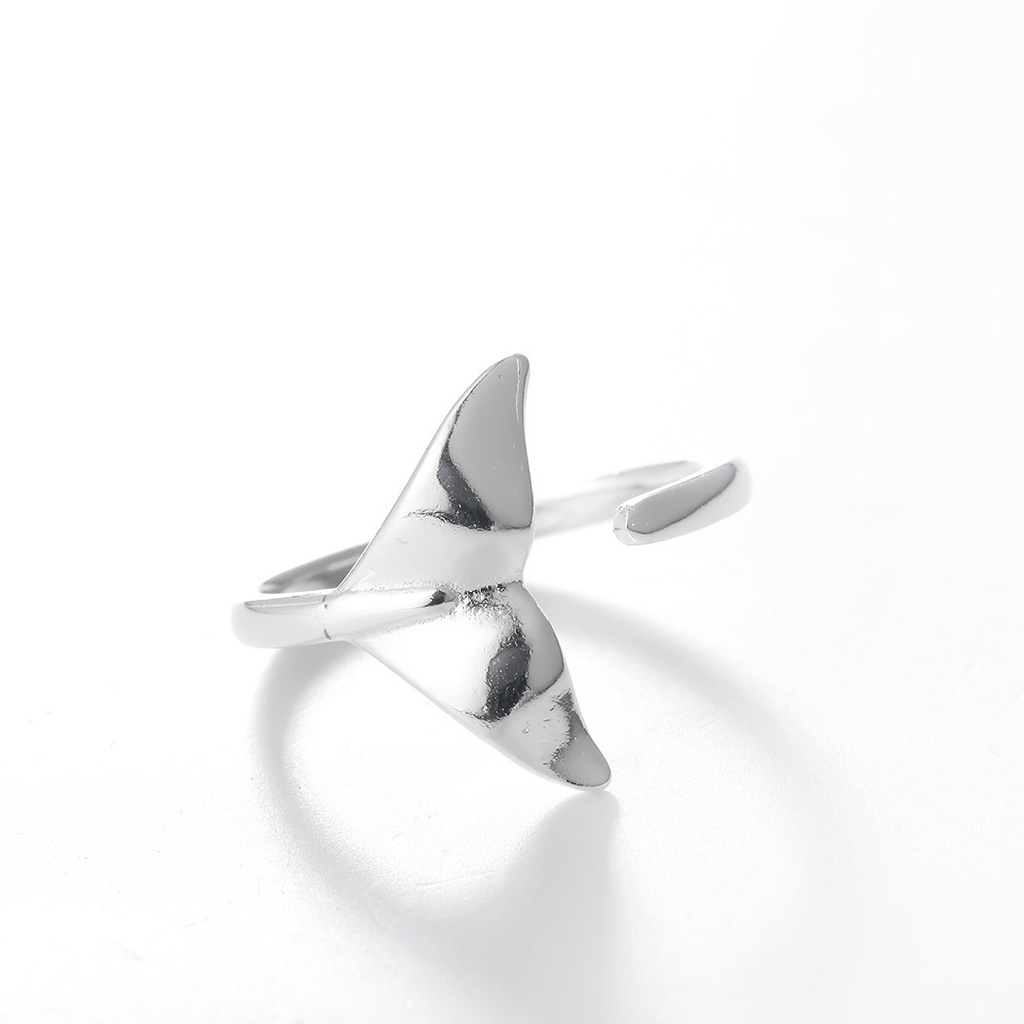 แหวนหางปลาวาฬ-หางนางเงือกน่ารัก-ปรับได้-ของขวัญวันเกิด