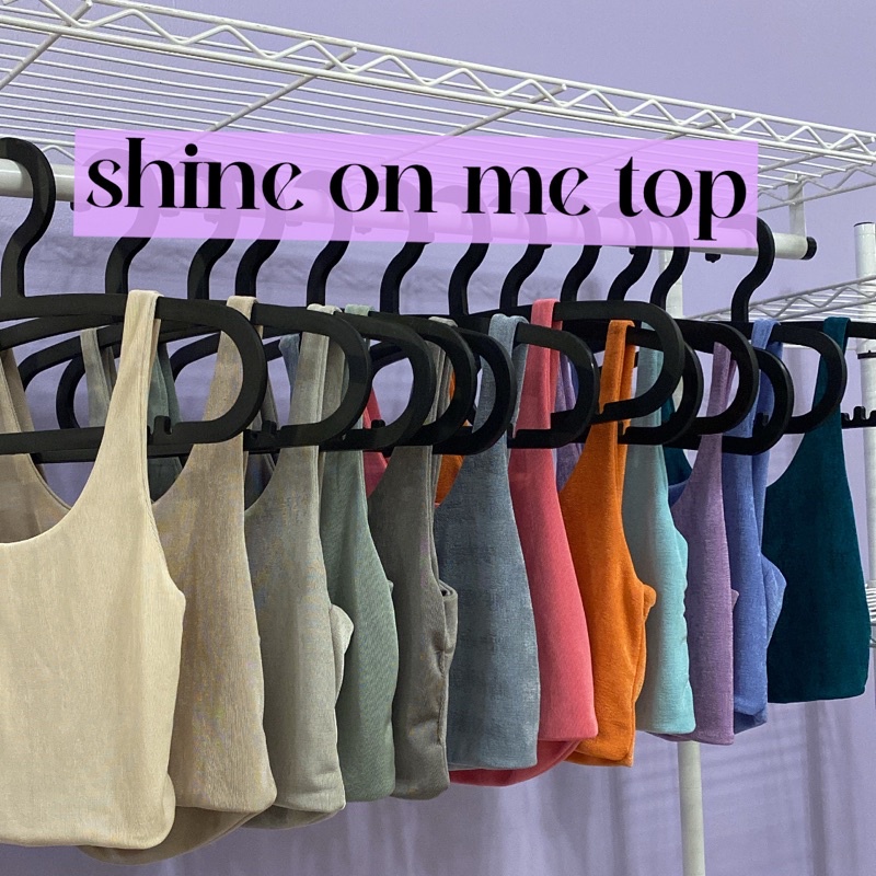 chocute-th-shine-on-me-top-12-สี-เสื้อกล้ามครอปสายเดี่ยวกลิตเตอร์วิ้งค์ๆ