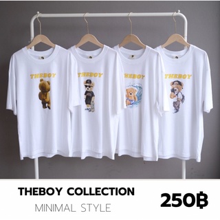 THEBOY-BEAR COLLECTION เสื้อยืดโอเวอร์ไซส์ไหล่ตก