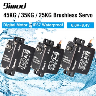 (Free 25T Metal Servo Arm)9imod Waterproof Brushless Servo 45KG 35KG 25KG Metal Gear HV Digital Servo for RC Car Boat Robot DIY