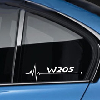 《พร้อมส่ง》สติกเกอร์ติดหน้าต่างรถยนต์ สําหรับ Mercedes-Benz amg W203 W204 W205 W210 W211 W212 W213 W220 W221 W222 2 ชิ้น
