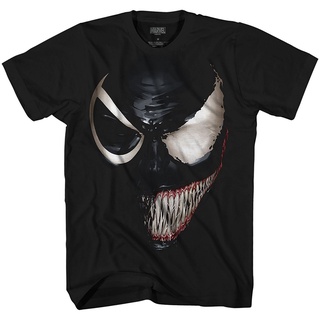 เสื้อยืดโอเวอร์ไซส์ใหม่สไตล์ขายร้อนผ้าฝ้ายผู้ชาย T เสื้อ Marvel Venom Spider-Man Spiderman Avengers คนร้ายหนังสือการ์ตูน