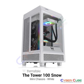 Thermaltake The Tower 100 Snow Mini Chassis - White (เคส) Case