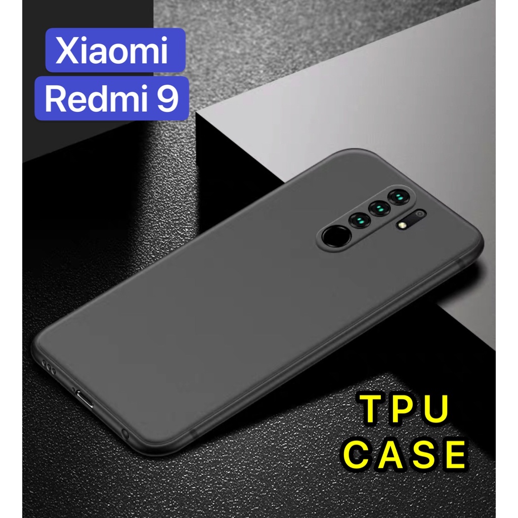 tpu-case-xiaomi-redmi-9-เคสเรดมี่-เคสซิลิโคน-เคสนิ่ม-สวยและบางมาก-เคสสีดําสีแดง-ส่งจากไทย