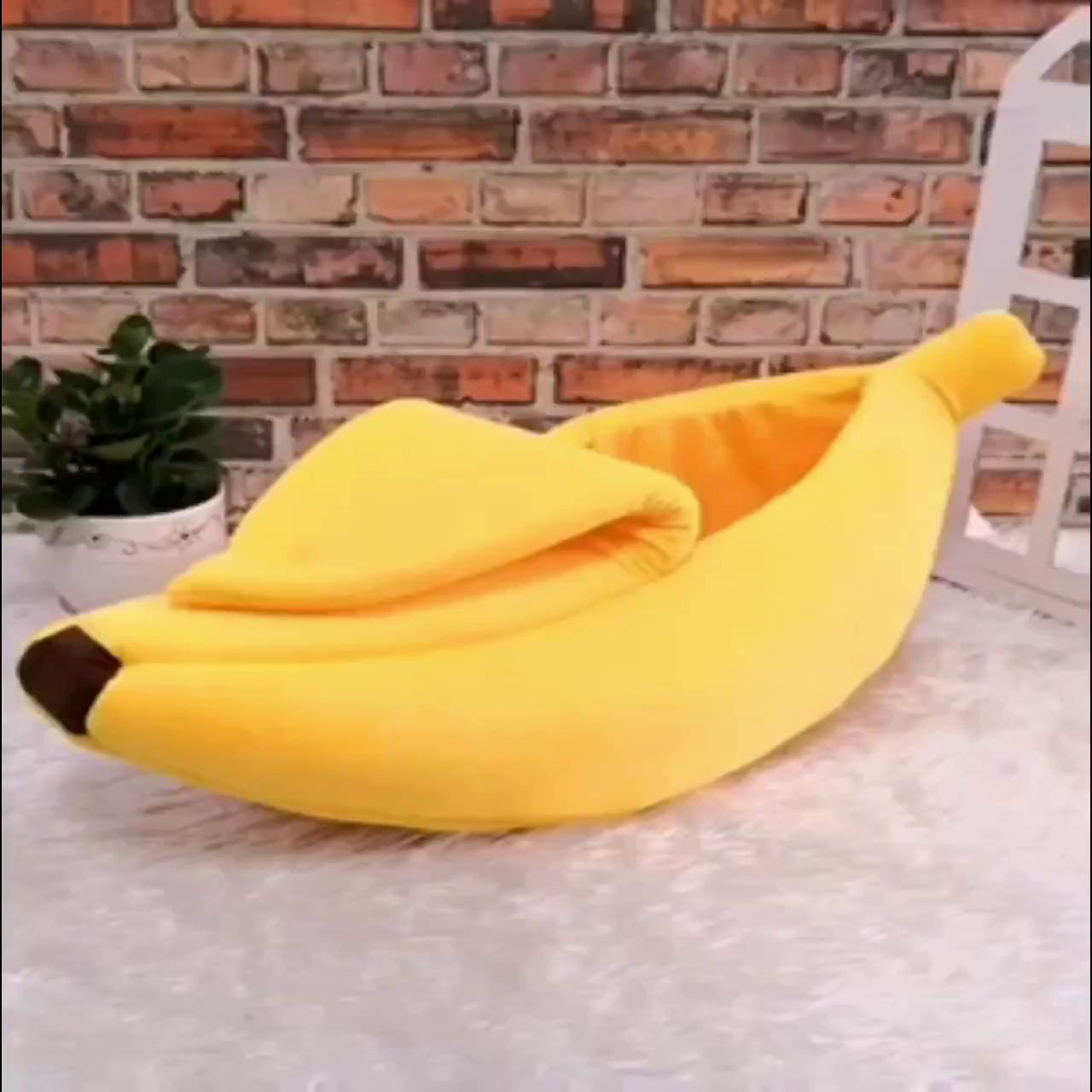 banana-pets-bed-ที่นอนกล้วย-ที่นอนสุนัขแมวรูปกล้วยหอม-ที่นอนแมว-ที่นอนหมา-ที่นอนสัตว์เลี้ยง