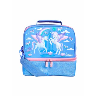 Smiggle กระเป๋าใส่กล่องข้าว คอลเลกชั่น Far ลายยูนิคอร์น สีน้ำเงิน ภาชนะเก็บอุณหภูมิ