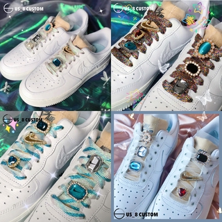 เชือกผูกรองเท้าการปรับตัวnikeNIKEaf1อัญมณีกองทัพอากาศหนึ่งอุปกรณ์เสริมของผู้หญิงรองเท้าหัวเข็มขัดรองเท้าอุปกรณ์เสริมหัวเ