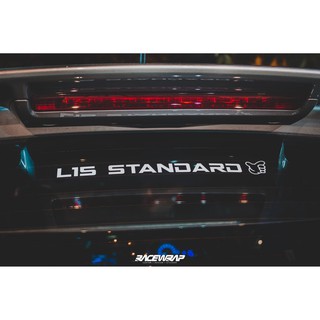 ภาพหน้าปกสินค้าสติกเกอร์ติดรถยนต์  \" L15 STANDARD  \" ใช้ติด GE GK CITY หรือรถฮอนด้าเครื่อง l15 ทุกรุ่น ที่เกี่ยวข้อง