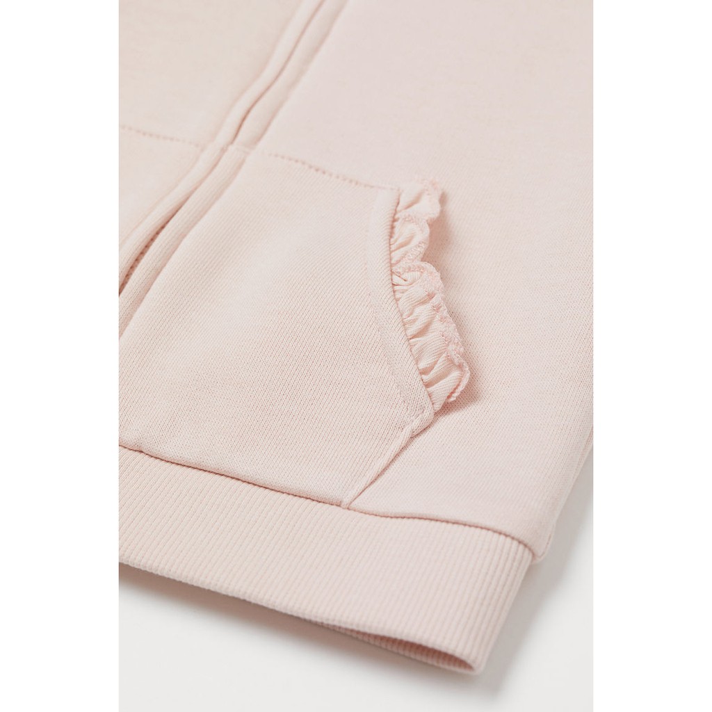h-amp-m-basic-organic-cotton-ชุดเด็ก-เสื้อเด็ก-เสื้อกันหนาว-สีชมพูอ่อน-ซิปหน้า-แต่งระบายกระเป๋าหน้า