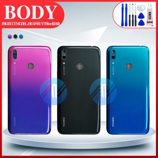 Body Y7 pro 2019/Y7 2019/Y7 prime อะไหล่บอดี้ เคสกลางพร้อมฝาหลัง Body อะไหล่มือถือ คุณภาพด