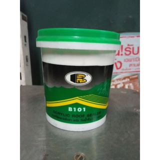 กาวอะครีลิคทาหลังคา บอสนี่ B-101 Bosny Acrylic roof sealer B101 ดาดฟ้า กันน้ำรั่วซึม อุดรอยแตกร้าว ปูนซีเมนต์กันซึม