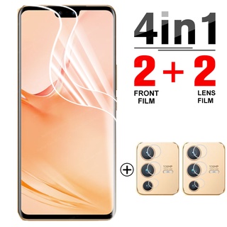 4 in1 Hydrogel Film + Camera Film vivo V23 5G V23Pro V235G Security Film Non-Glass Screen Protector for vivo V23 Pro