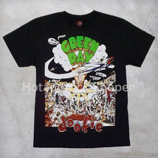 เสื้อยืดโอเวอร์ไซส์เสื้อยืดวง GREENDAY TDM 1578 HOTANDROCKS-3XL