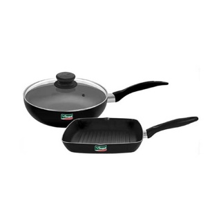 โปรโมชั่น : ส่งฟรี Seagull ชุดกระทะ นอนสติ๊ก โซ แฮปปี้ 3 ชิ้น ประกอบด้วย กระทะทรงลึก 26 ซม. พร้อมฝาแก้ว และ กระทะย่าง 24 ซม.