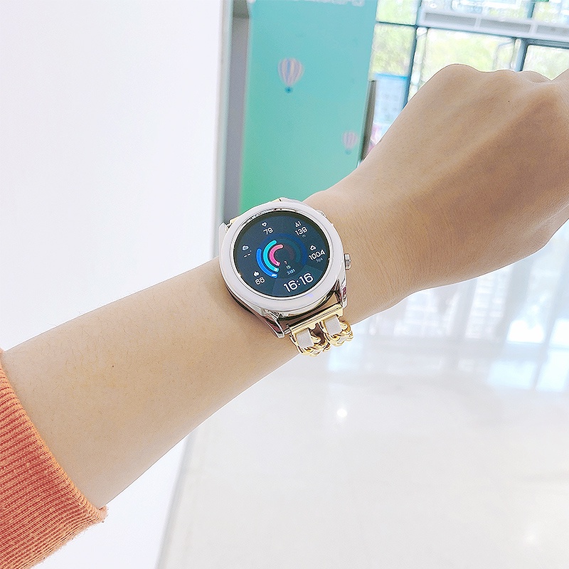 สายนาฬิกาข้อมือ-สายหนัง-หรูหรา-สําหรับ-imilab-w11-smart-watch-band