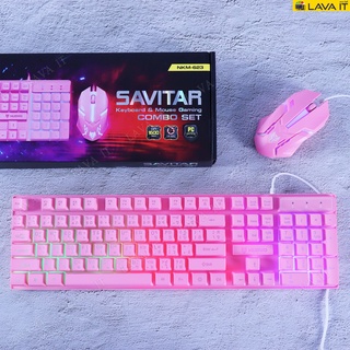ภาพขนาดย่อของภาพหน้าปกสินค้าNubwo NKM-623 SAVITAR RGB Gaming Keyboard & Mouse (TH) คีย์บอร์ด&เมาส์เกมมิ่ง (รับประกันสินค้า 1 ปี) จากร้าน lava_it บน Shopee ภาพที่ 9