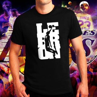 เสื้อยืดพิมพ์ลายแฟชั่น Lebron NBA Basketball Sports Team LA Tshirt for Menเสื้อยืดพิมพ์กราฟิกทีบุรุษเสื้อยืดสำหรับผู้ชาย