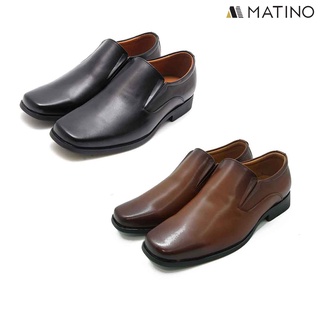 MATINO SHOES รองเท้าหนังชาย รุ่น MC/B 5537 - BLACK/TAN