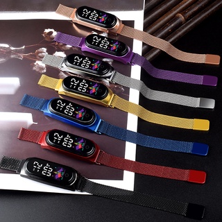 ภาพขนาดย่อของภาพหน้าปกสินค้านาฬิกาข้อมืออิเล็กทรอนิกส์ มีไฟ LED หน้าจอสัมผัส กันน้ํา ลายการ์ตูน สีสันสดใส สําหรับนักเรียน จากร้าน ggzd22.th บน Shopee