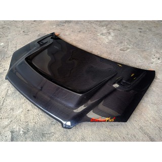 Carbon Plus ฝากระโปรงคาร์บอน ไฟเบอร์ - คาร์บอน เคฟล่า TOYOTA Vios 2003-2006 (ลายสอง)