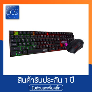 SIGNO Pro-Series KB-712+GM-112 SUNDAZE Illuminated Keyboard &amp; Mouse Combo ชุดเมาส์คีย์บอร์ดเกมมิ่ง