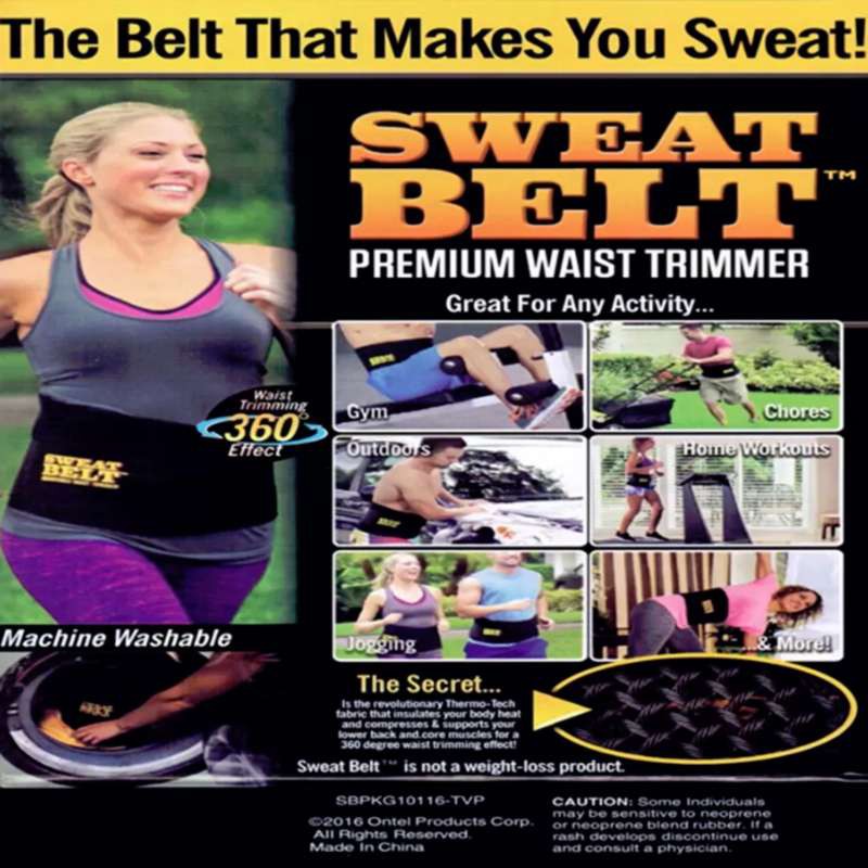 sweat-belt-เข็มขัดกระชับสัดส่วน-ช่วยลดไขมันหน้าท้อง-สเตย์รัดหน้าท้อง-สีดำ