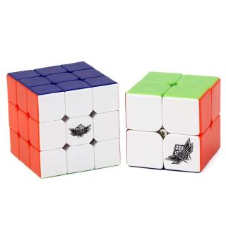 Vdealen Speed Cube Set, Includes 2x2 3x3 Stickerless Magic Cube Puzzle