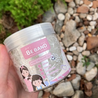 BEBAND หนังยางรัดผมเด็ก [ยางเส้นเล็กMini : ใช้รัดผมเด็ก0-3ปี] สีขาวใสล้วน