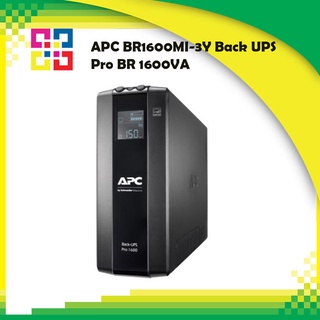 APC BR1600MI-3Y Back UPS Pro BR 1600VA, 8 Outlets, AVR, LCD Interface