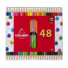 colleen-สีไม้คอลลีน-2-หัว-24-ด้าม-48-สี-ด้ามเหลี่ยม