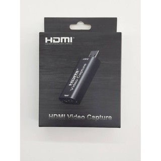 HDMI Video Capture 4K 1080p อุปกรณ์ต่อพ่วงคอม ใช้เพื่ออัดวิดิโอ ภาพชัด สัญญานดี แข็งแรงทนทาน