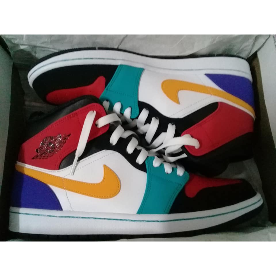 Nike air jordan 1 mid multicolor hotsell